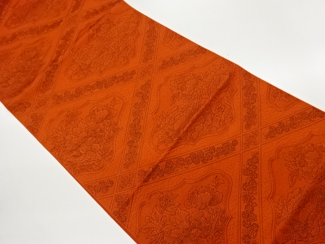 SALE!! JAPANESE NAGOYA OBI / CHIKUZEN HAKATA / WOVEN FLOWER