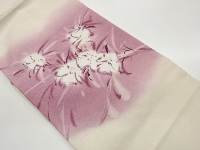 SALE!! JAPANESE NAGOYA OBI / FLOWER