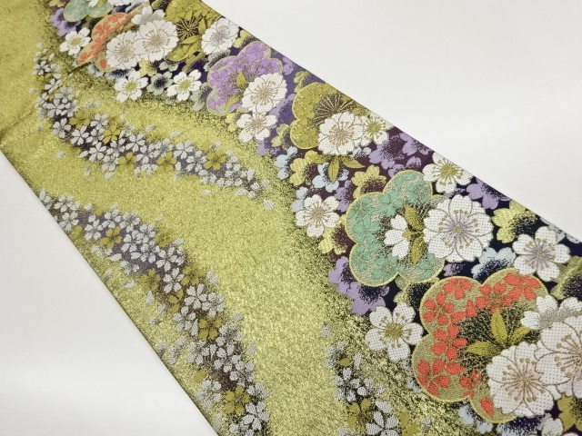 SALE!! JAPANESE FUKURO OBI / WOVEN SAKURA