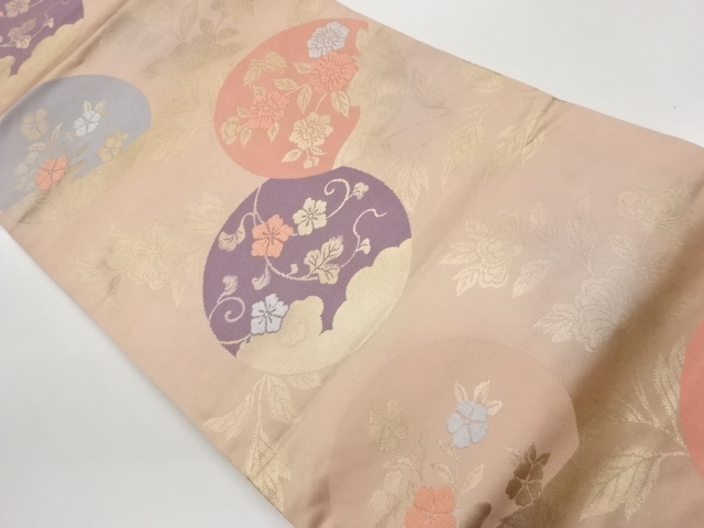 SALE!! JAPANESE KIMONO / FLOWER / LEAF / CLOUD / RUNNING WATER PATTERNS WOVEN