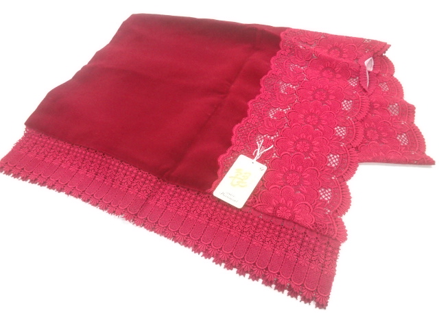 SALE!! JAPANESE SHAWL / VELVET / LACE / FLOWER