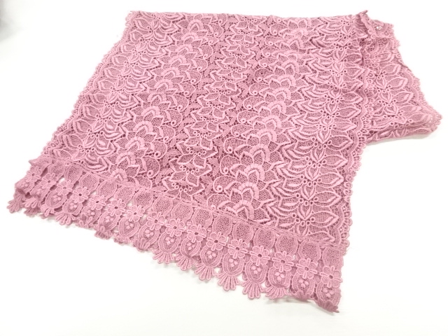 SALE!! JAPANESE SHAWL / LACE / FLOWER