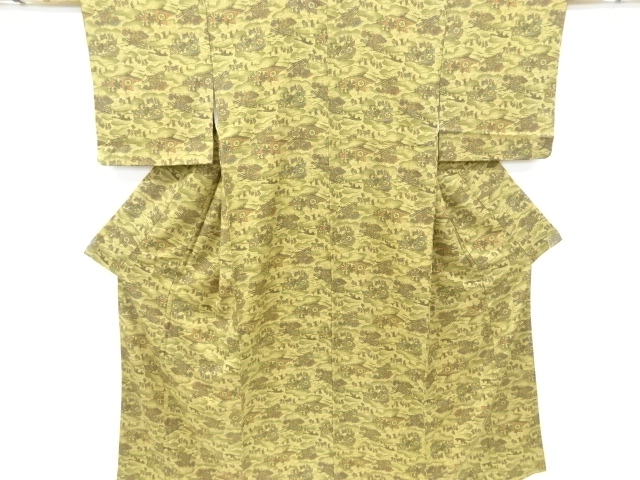 SALE!! JAPANESE KIMONO / VINTAGE KOMON KIMONO / PEOPLE IN THE PAST
