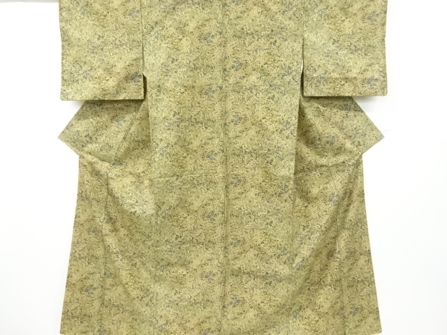 SALE!! JAPANESE KIMONO / VINTAGE KOMON KIMONO / FLORAL PLANTS