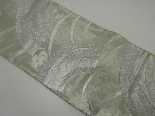 SALE!! JAPANESE KIMONO / ANTIQUE FUKURO OBI / SILK / WOVEN WAVE