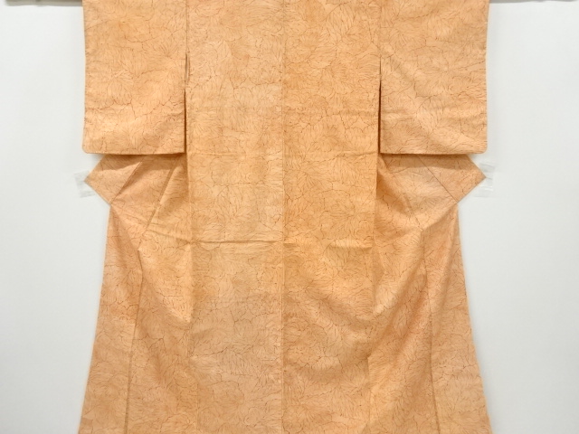 SALE!! JAPANESE KIMONO / ANTIQUE KIMONO / SILK / HAND WOVEN / FUSHI TSUMUGI / FLORAL PLANTS