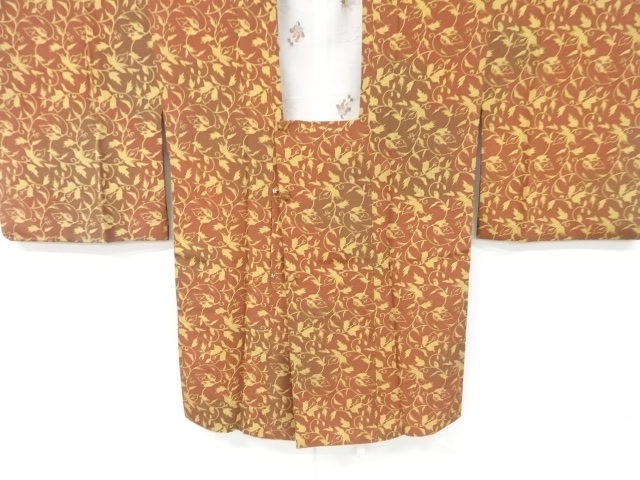 SALE!! JAPANESE KIMONO / VINTAGE MICHIYUKI COAT / FLOWER ARABESQUE