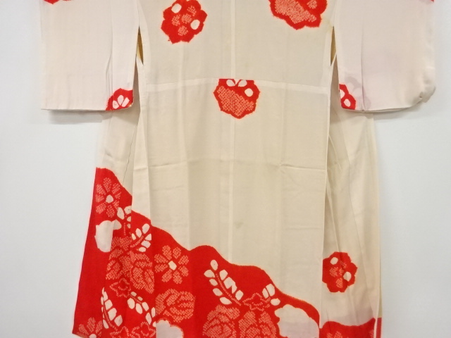SALE!! JAPANESE KIMONO / ANTIQUE JUBAN / SILK / KINSHA / SHIBORI / PAULOWNIA PATTERN