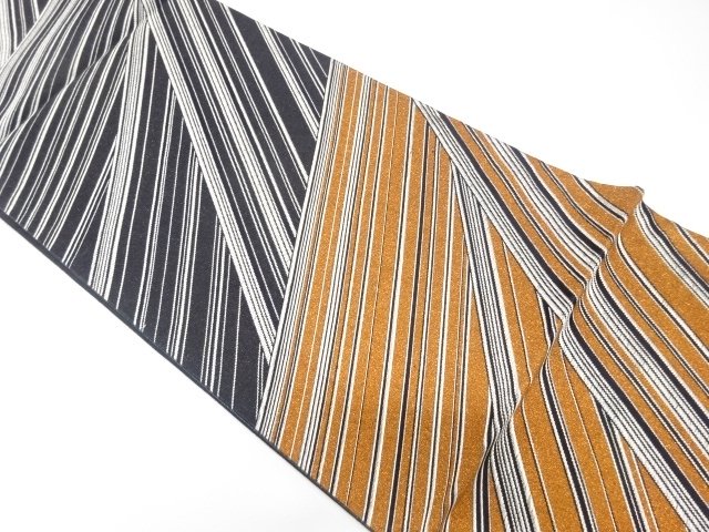 SALE!! JAPANESE KIMONO / FUKURO OBI / SILK / WOVEN LINE DRAWING