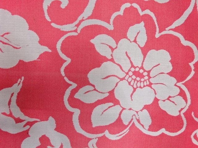 SALE!! JAPANESE KIMONO / ANTIQUE NAGOYA OBI / SILK / WOVEN FLORAL ARABESQUE