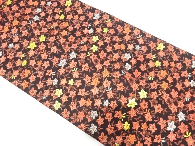 SALE!! JAPANESE KIMONO / ANTIQUE NAGOYA OBI / SILK / WOVEN BALLOON FLOWERS