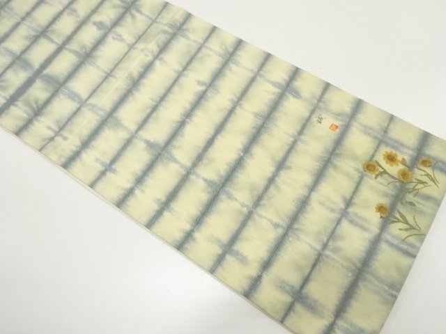 SALE!! JAPANESE KIMONO / FUKURO OBI / SILK / KIKU