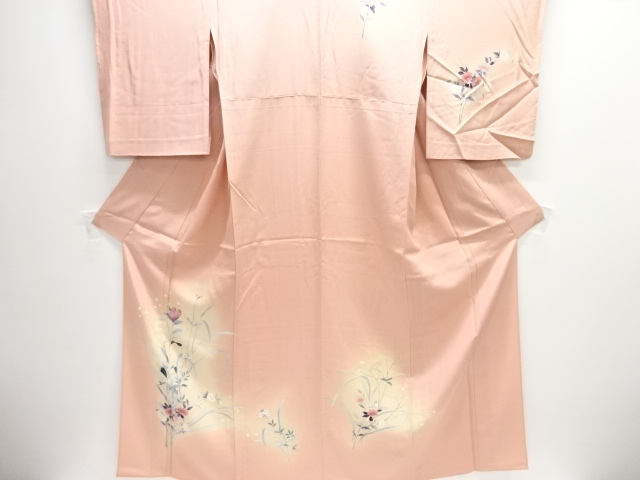 SALE!! JAPANESE KIMONO / HOMONGI / SILK / FLORAL PLANTS