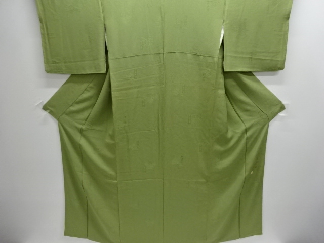 SALE!! JAPANESE KIMONO / IROMUJI / SILK / WOVEN SACRED SITE / SINGLE CREST
