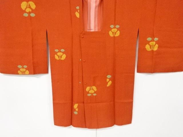 SALE!! JAPANESE KIMONO / VINTAGE MICHIYUKI COAT / SHIBORI / FLOWER