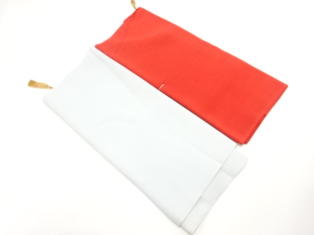 SALE!! JAPANESE KIMONO / ANTIQUE ARAIHARI FOR HAKKAKE / SILK / SET OF 2