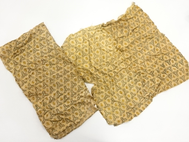 SALE!! JAPANESE KIMONO / ANTIQUE CLOTH / SILK / JODAI TSUMUGI / KIKKO
