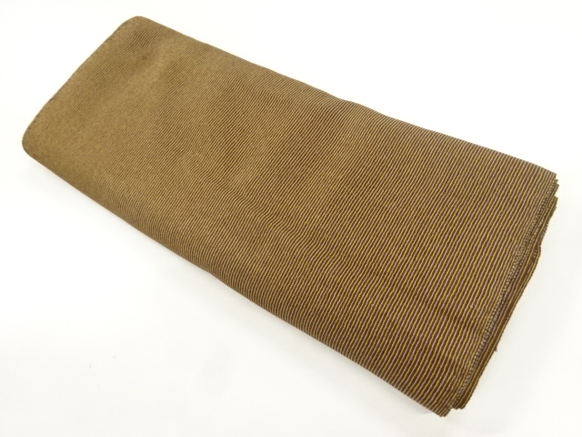 SALE!! JAPANESE KIMONO / ANTIQUE ARAIHARI FOR KIMONO / SILK / WOVEN STRIPE