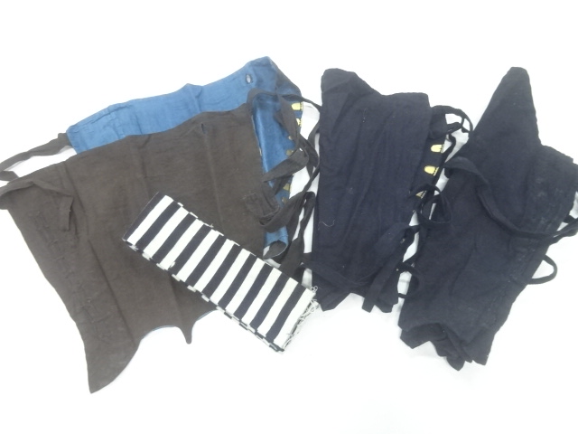 SALE!! JAPANESE KIMONO / ANTIQUE GAITERS / COTTON / PAIR OF 3
