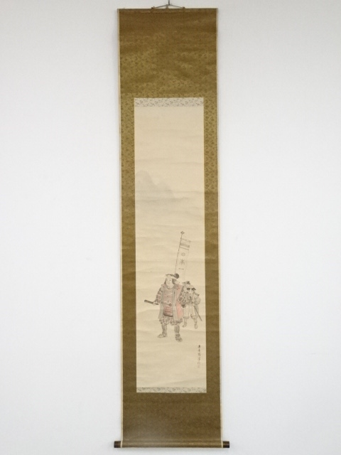 SALE!! JAPANESE HANGING SCROLL / HAND PAINTED / MOMOTARO / BY SHODO YUKAWA