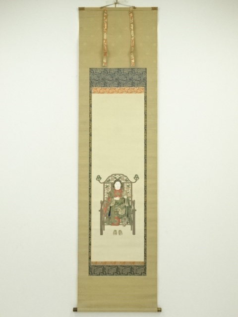 ys6930291; 宗sou 無落款　聖徳太子像　肉筆絹本掛軸（箱付） 2025年最新Yahoo!オークション -聖徳太子 掛け軸(ホビー、カルチャー